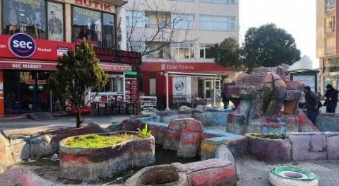 SARAY BELEDİYESİ, ÇERKEZKÖY CADDESİNDE BULUNAN SÜS HAVUZUNU KALDIRDI