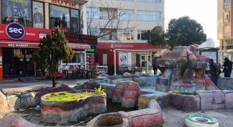 SARAY BELEDİYESİ, ÇERKEZKÖY CADDESİNDE BULUNAN SÜS HAVUZUNU KALDIRDI