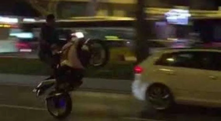 SARAY'DA MOTOSİKLET TERÖRÜ