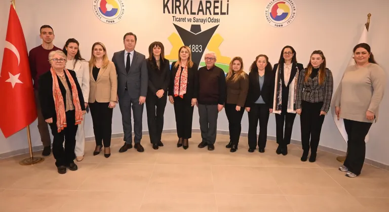Bulgaristan Cumhuriyeti Eski Burgaz Valisi Prof. Dr. Mariya Neykova, Kırklareli Ticaret ve Sanayi Odası’nı Ziyarette Bulund