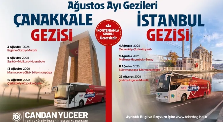 BÜYÜKŞEHİR'İN AĞUSTOS AYI TARİH VE KÜLTÜR GEZİLERİ BAŞLIYOR