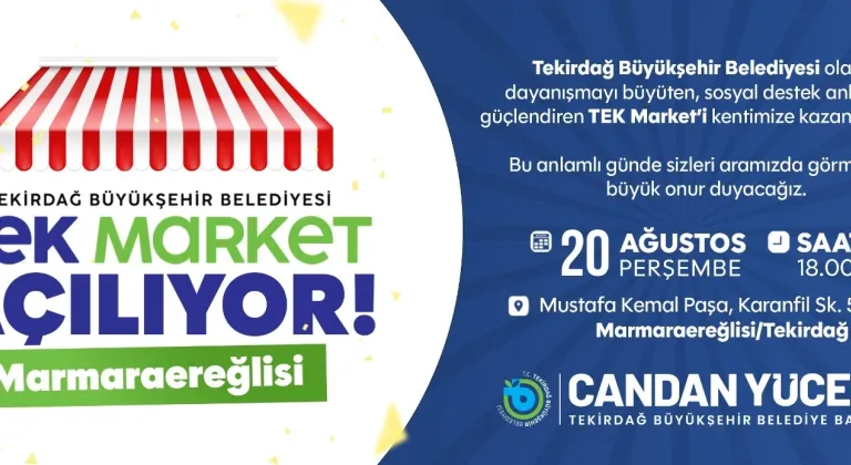 Büyükşehir, TEK Market Zincirine Bir Halka Daha Ekliyor