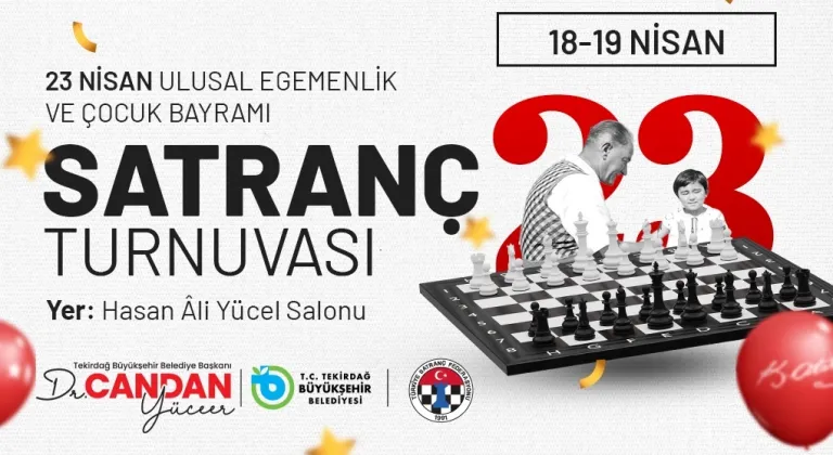 BÜYÜKŞEHİR’DEN 23 NİSAN’A ÖZEL ÖDÜLLÜ SATRANÇ TURNUVASI