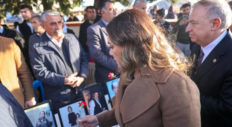 CANDAN BAŞKAN DEPREM BÖLGESİNDE: “UNUTMADIK, UNUTTURMAYACAĞIZ”