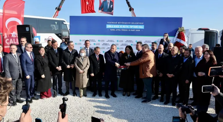 CANDAN BAŞKAN SÖZÜNÜ TUTTU: MODERN HAL ÇORLU’DA YÜKSELİYOR