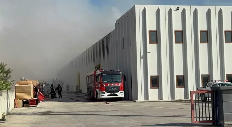 Ergene'de Gıda Deposunda Yangın