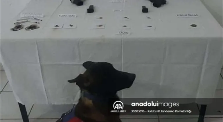 Kırklareli'nde uyuşturucu ticareti yaptığı iddiasıyla şüpheli gözaltına alındı