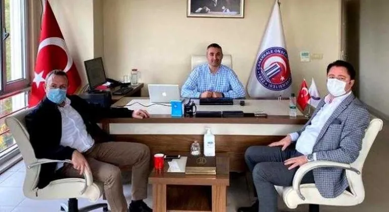 KTSO Başkanları Ilık ile Özsan, Çanakkale Onsekiz Mart Üniversitesi’ni (ÇOMÜ) ziyaret etti