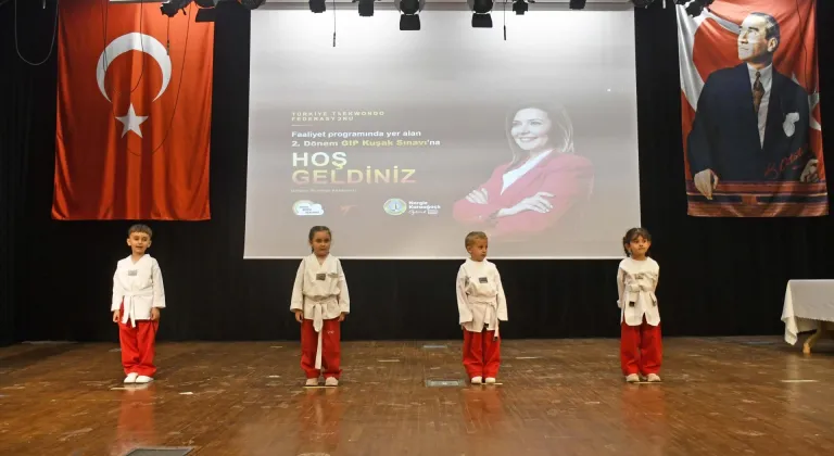 MALKARA BELEDİYE AKADEMİSİ TAEKWONDO KURSU ÖĞRENCİLERİ DÜZENLENEN TÖRENLE BİR ÜST KUŞAĞA YÜKSELDİ