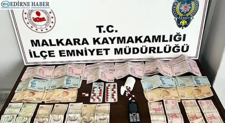 Malkara’da 211 Uyuşturucu Hap ve 24 Bin 505 TL Ele Geçirildi