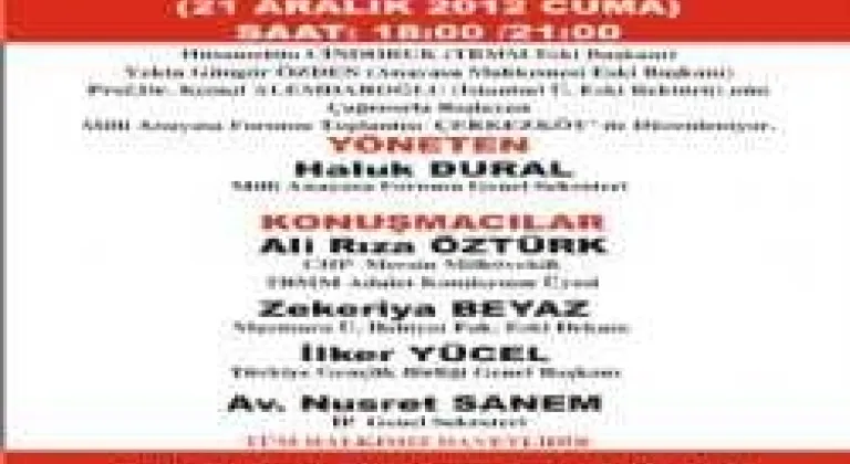 MİLLİ ANAYASA FORUMU ÇERKEZKÖYDE