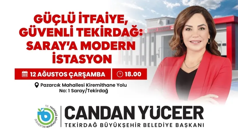 Saray İtfaiye İstasyonu Açılıyor! Modern Tesis İçin Geri Sayım