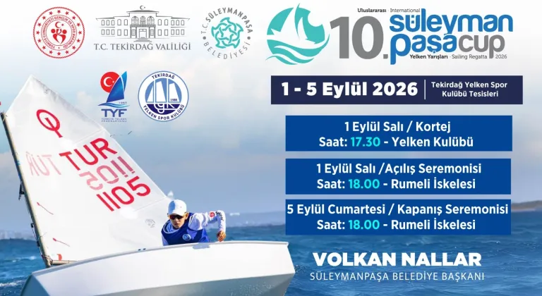 Süleymanpaşa CUP Yelken Yarışları Başlıyor