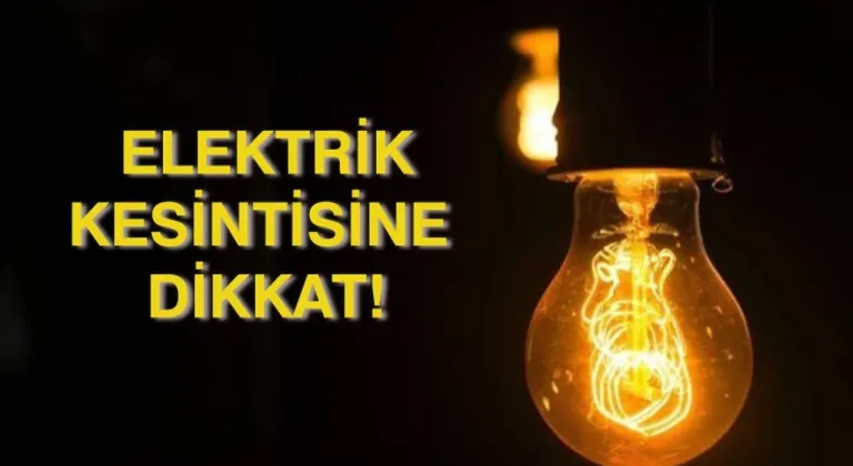Tekirdağ'da kesinti: 11 ilçede elektrik kesintisi olacak!