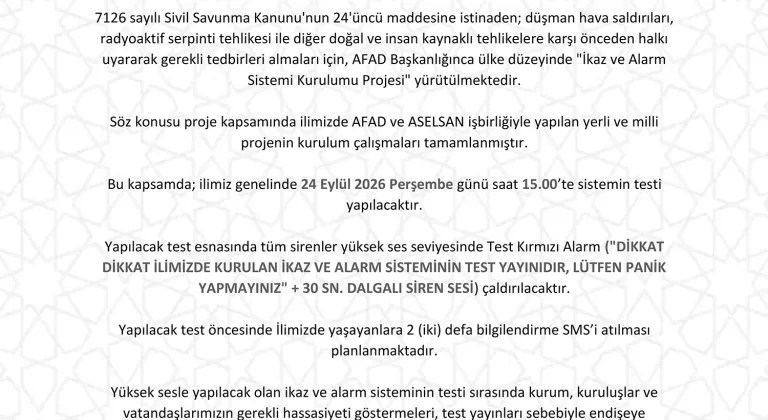 Tekirdağ’da Alarm Sesleri Yükselecek! Tarih ve Saat Belli Oldu
