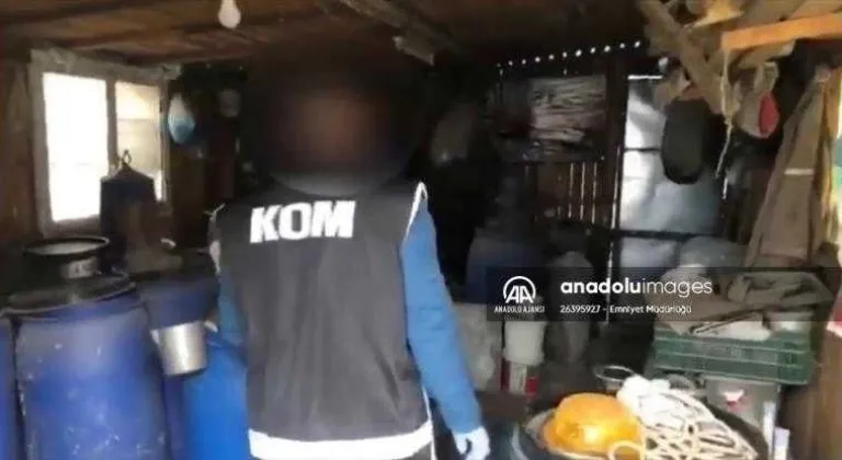 Tekirdağ'da bin 270 litre sahte içki ele geçirildi