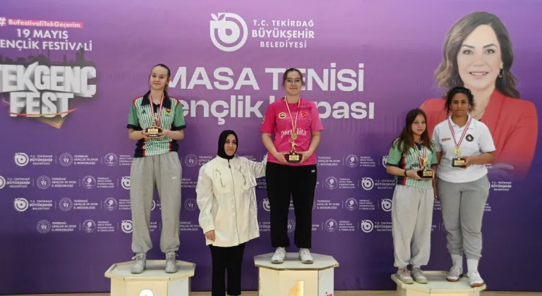TEKİRDAĞ’DA MASA TENİSİ GENÇLİK KUPASI’NDA BÜYÜK HEYECAN