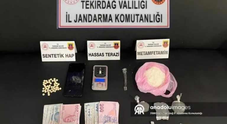 Tekirdağ'da uyuşturucu ticareti iddiasıyla 3 şüpheli yakalandı